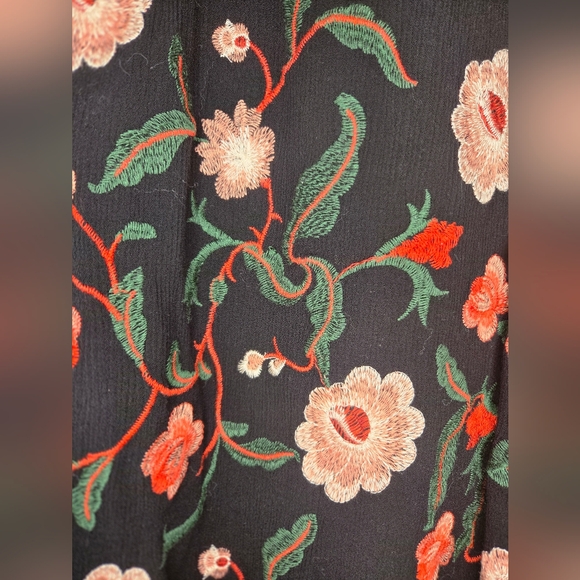 Fully Embroidered Dress With Bell Sleeves - Picture 2 of 7